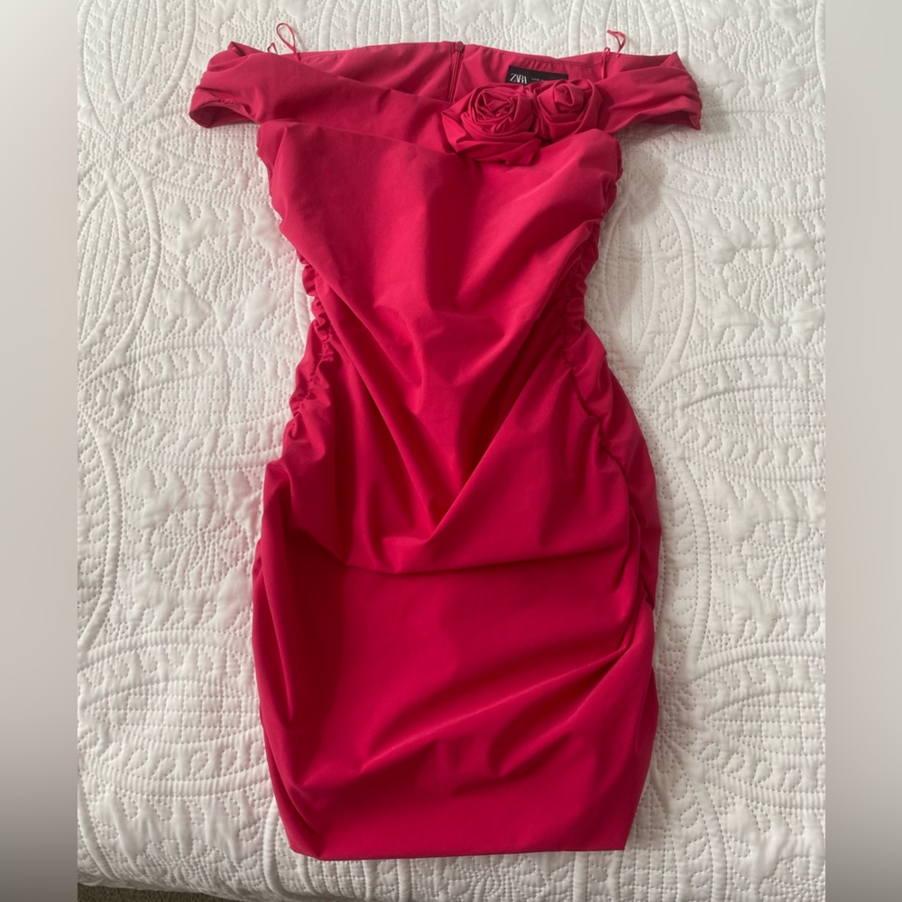 Zara Vibrant Pink Dress - Picture 2 of 4